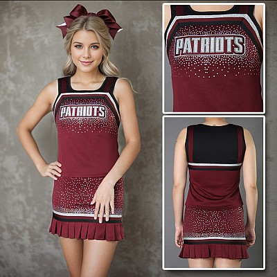 Spangled cheerleading uniform SCU_12